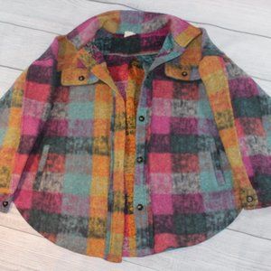 Womens Plaid Fleece Shacket